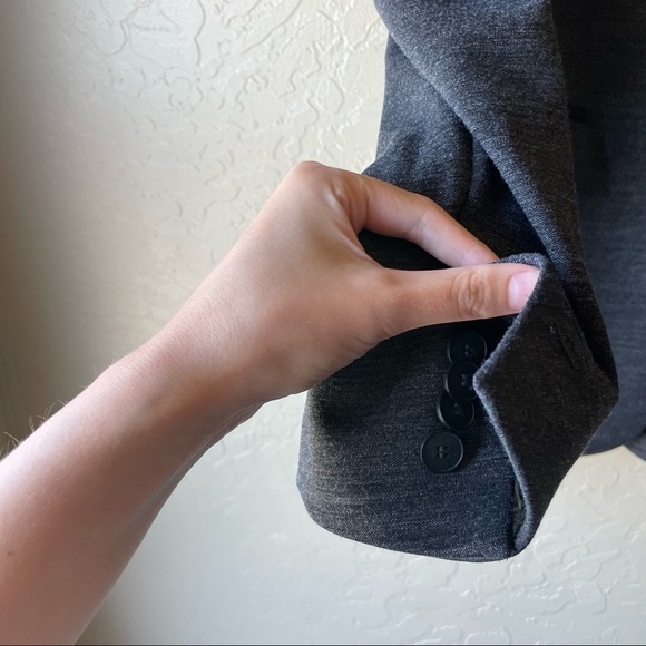 Ann Taylor Gray Double Button Blazer - Picture 6 of 8
